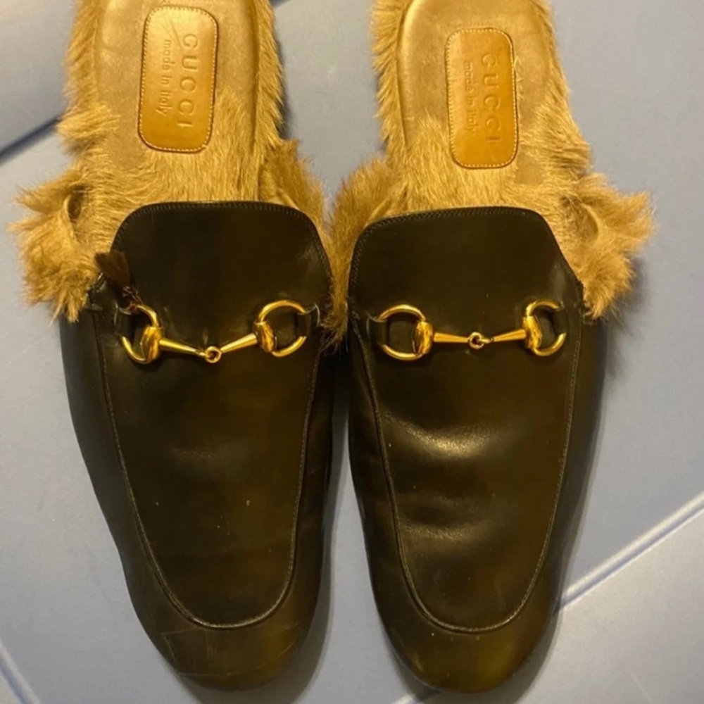 Gucci’s  leather slipper size 12 .